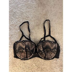 Adore Me black lace bra size 36DD